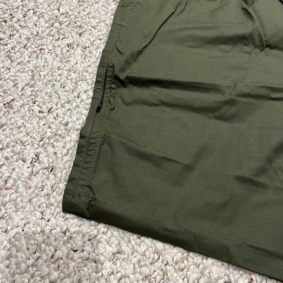 NWT Prana Double Peak Elastic Waist Short Sz L Green 8" Inseam Hiking Outdoor - Picture 4 of 6